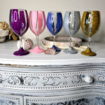 Elegant Glitter Wine Glass